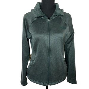 The North Face Women's Hooded Soft Fleece Lining Green Sweater Sz Medium‎